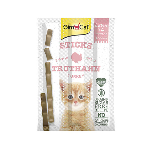 GimCat Gimcat Sticks Kitten Kalkoen 3 st.