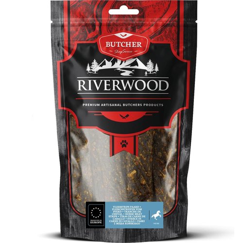 Riverwood RW Butcher Vleesstrips Paard  150 gr.