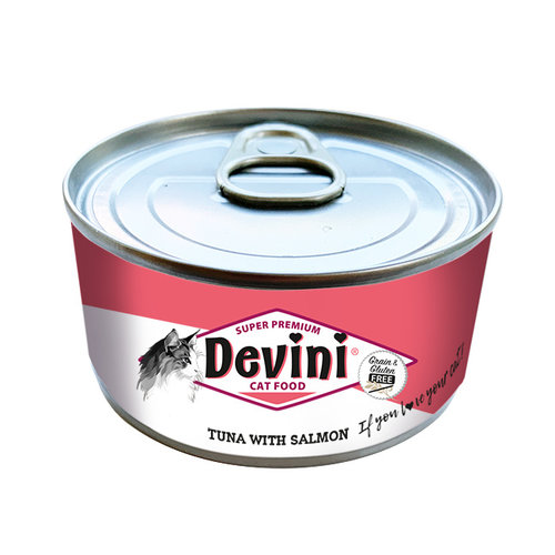 Devini Devini Cat Tuna With Salmon 70 gr.