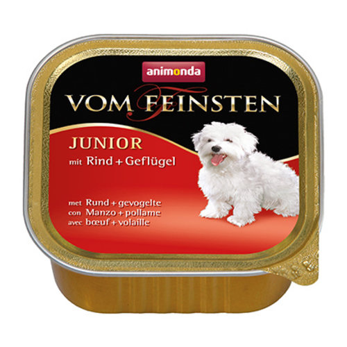 Vom Feinsten Feinsten Dog Junior Rund + Gevogelte 150 gr.