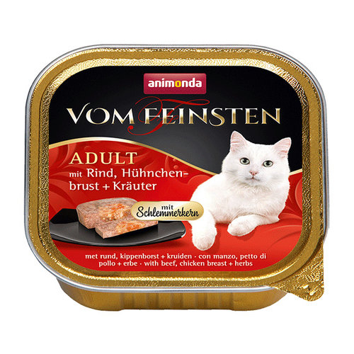 Vom Feinsten Feinsten Cat Gourmet Rund+Kippenborst 100 gr.