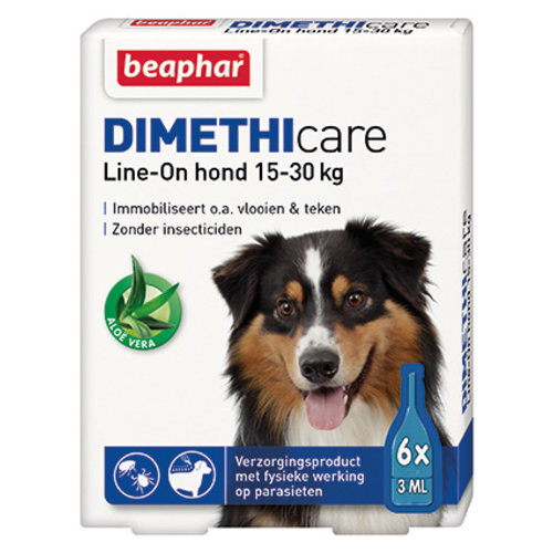 Dimethicare Dimethicare Line-on hond 15-30 kilo 6 pip. 15-30 kilo