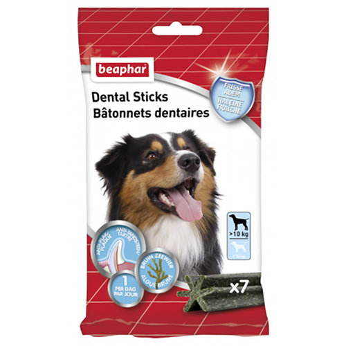 Beaphar Beaphar Dental Sticks Middel/Grote Hond > 10 kg. 7 st.