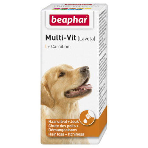 Beaphar Multi-Vit Hond+Carnitine 20 ml.