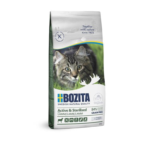 Bozita Bozita Feline Active & Sterilised Grain Free 2 kg.