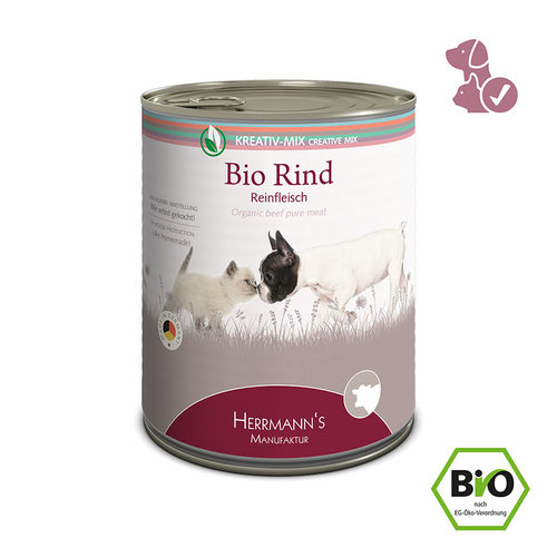 Herrmanns Bio Hond & Kat Herrmanns Bio Puur Rund 800 gr.