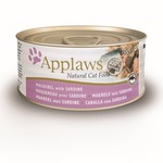 Applaws Hond & Kat Applaws Blik Cat Mackerel & Sardine   70 gr.