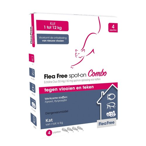 Emax Flea Free Spot On Combo Kat 4 pip. 1 - 12 kg