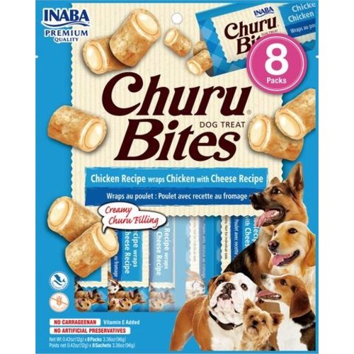 Inaba Inaba Dog Bites Wraps Chicken & Cheese 8x12 gr.