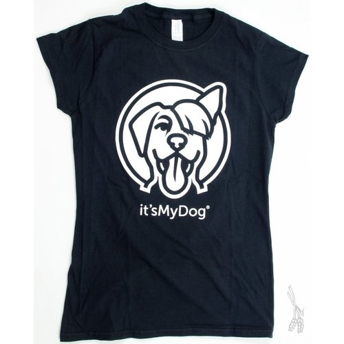 it's My Dog it's My Dog T-Shirt Dames M Zwart  1 st. Medium