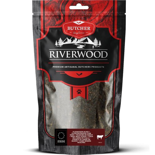 Riverwood RW Butcher Vleesstrips Rund  150 gr.