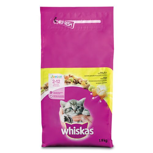 Whiskas Whiskas Droog Junior Kip 1900 gr.