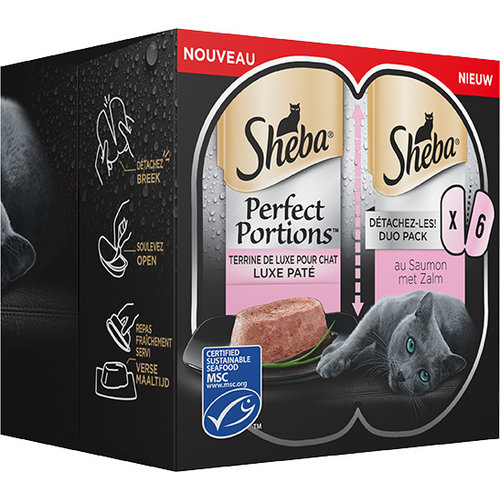 Sheba Sheba Perfect Portions Zalm 3-Pack 225 gr.