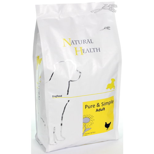 Natural Health Voer NH Dog Chicken & Rice 2 kg.