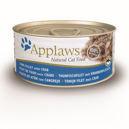 Applaws Hond & Kat Applaws Blik Cat Tuna & Crab 70 gr.
