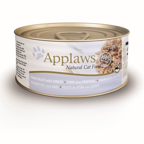 Applaws Hond & Kat Applaws Blik Cat Tuna Fillet & Cheese 70 gr.