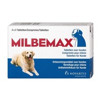 Milbemax Milbemax Hond Groot 4 tabl. 4 tab. 10 - 75 kg