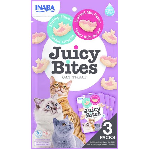 Inaba Inaba Juicy Bites Shrimp & Seafood Mix 3x11,3 gr.