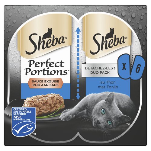 Sheba Sheba Perfect Portions Tonijn 3-Pack 225 gr.