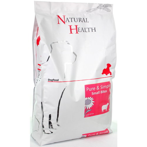Natural Health Voer NH Dog Lamb & Rice Small Bite 7,5 kg. Small bite