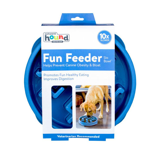 Outward Hound OH Fun Feeder Notch Blu Large 1 st.