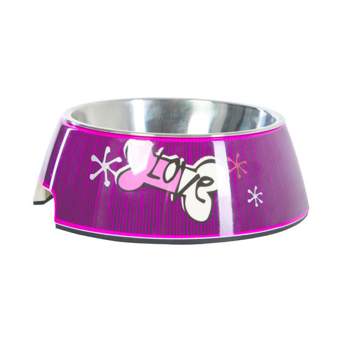 Rogz Yotz Bowlz Bubble M Pink Love 1 st. Medium