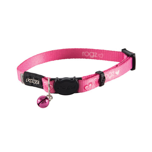 Rogz Beltz Catz KiddyCat Halsband XS Roze Hearts 1 st. Extra Small