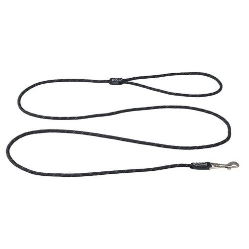 Rogz Beltz Rope LangeLijn S Zwart 1 st. Small