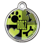 Rogz Passportz IDTag Metal L Lime Juice 1 st. Large