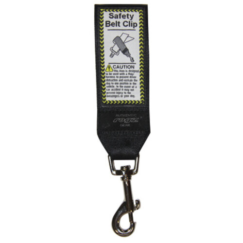 Rogz Beltz Beltz Safety Belt Car Clip Zwart 1 st. One Size