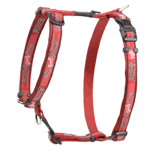 Rogz Beltz Fancy Dress Tuig XL Red Rogz Bone 1 st. Extra Large