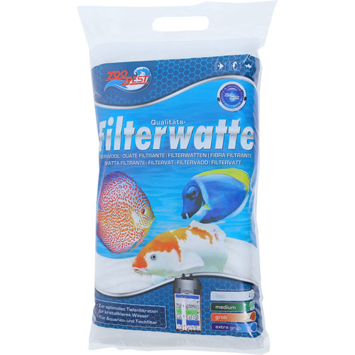 Zoobest Zoobest filterwatten wit, 250 gram.