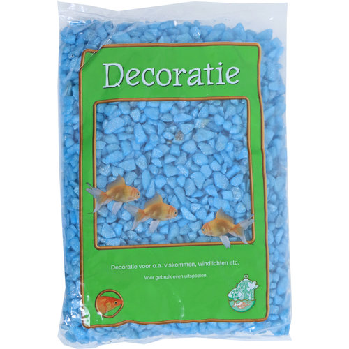 Boon Aqua Deco glitter gravel blauw, zak à 1 kg.