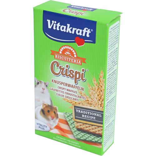 Vitakraft Vitakraft knaagdier Crispi's wafeltjes hamster 10 gram, doos a 12 stuks.