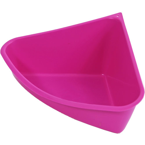 Savic Savic knaagdiertoilet driehoek plastic, fuchsia.