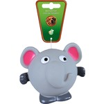 Boon hondenspeelgoed vinyl bal met piep olifant, 12.5 cm.