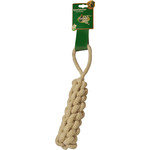 Boon hondenspeelgoed natural touwstick met lus, 32 cm.