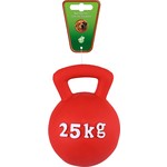 Boon hondenspeelgoed latex bal 25 kg halter rood, 15 cm.