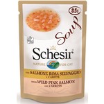 Schesir Schesir Cat Soup Wild Pink Salmon and Carrots 85 gr.