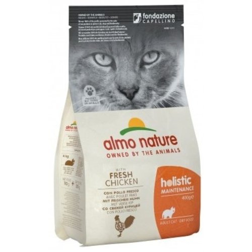 Almo Nature AN Holistic Kat Kip en Rijst 400 gr.