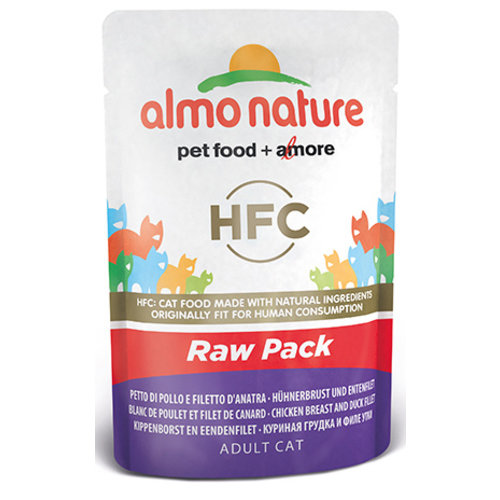 Almo Nature AN Raw Kip en Eend 55 gr.