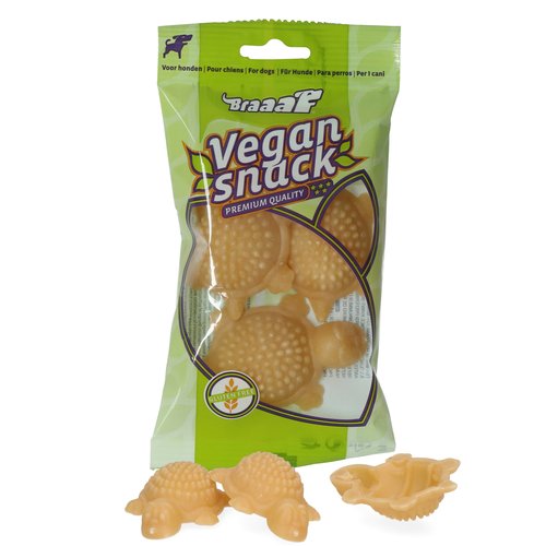 Braaaf Hondensnacks Braaaf Vegan Schildpad Naturel 3 st.