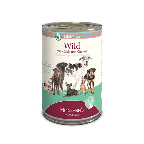 Herrmanns Bio Hond & Kat Herrmanns Light Hert 400 gr.