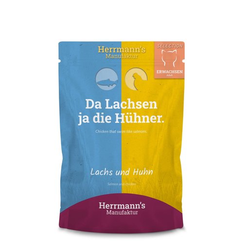 Herrmanns Bio Hond & Kat Herrmanns Cat Selection Zalm QS 100 gr.