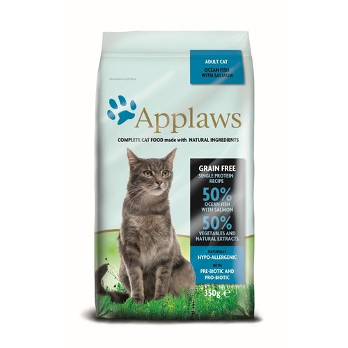 Applaws Hond & Kat Applaws Ocean Fish & Salmon Adult Brokjes 350 gr.