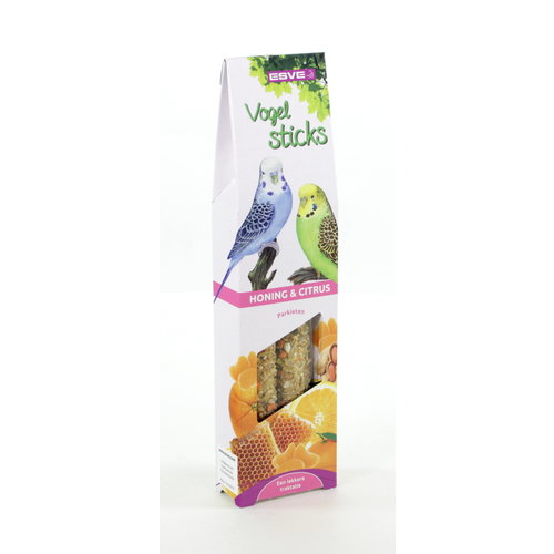 Esve Vogelsticks Parkiet Honing en Citrus 2 st.