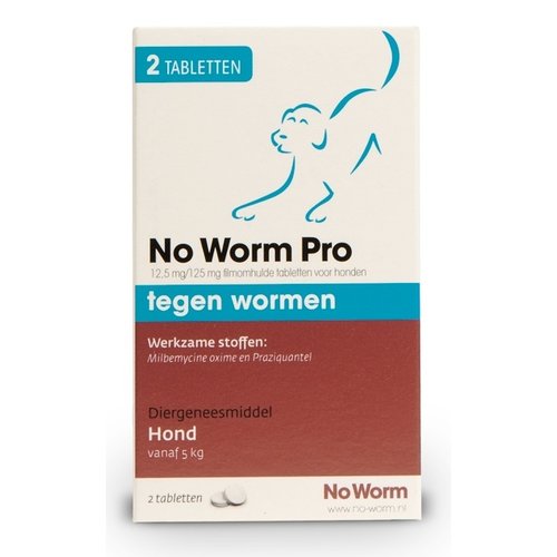 No Worm No Worm Pro Hond 2 Tab. 2 tab.