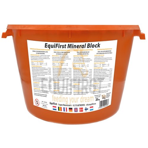EquiFirst EquiFirst Mineral Block Met Knoflook 20 kg. Ø 36 cm