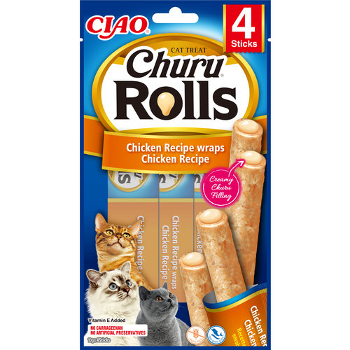 Inaba Inaba Churu Rolls Wraps Chicken 4x10 gr.