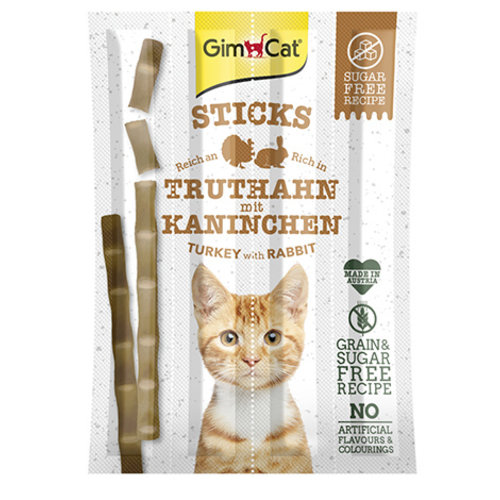 GimCat Gimcat Sticks Kalkoen & Konijn 4 st.